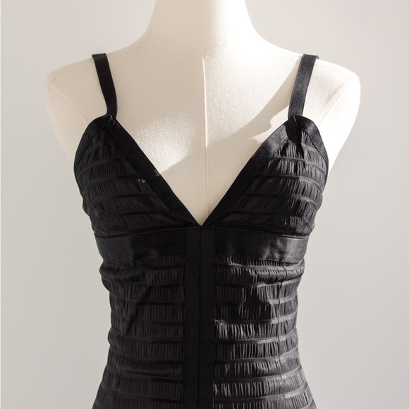 Chanel Vintage Fall/Winter 1992 Black Lesage Ribbon Silk Bodycon Midi Dress - Picture 7 of 16